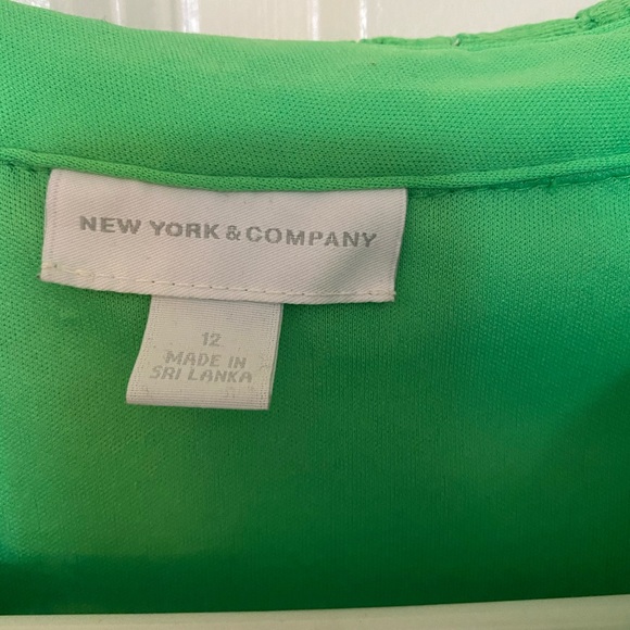 Sleeveless Green Sundress w/ Eyelet Lace Overlay - Picture 4 of 5